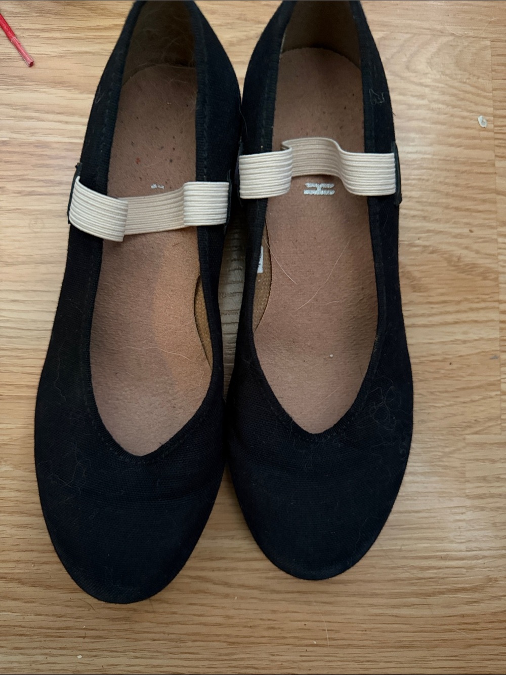 Black Canvas Ballet Character Shoes